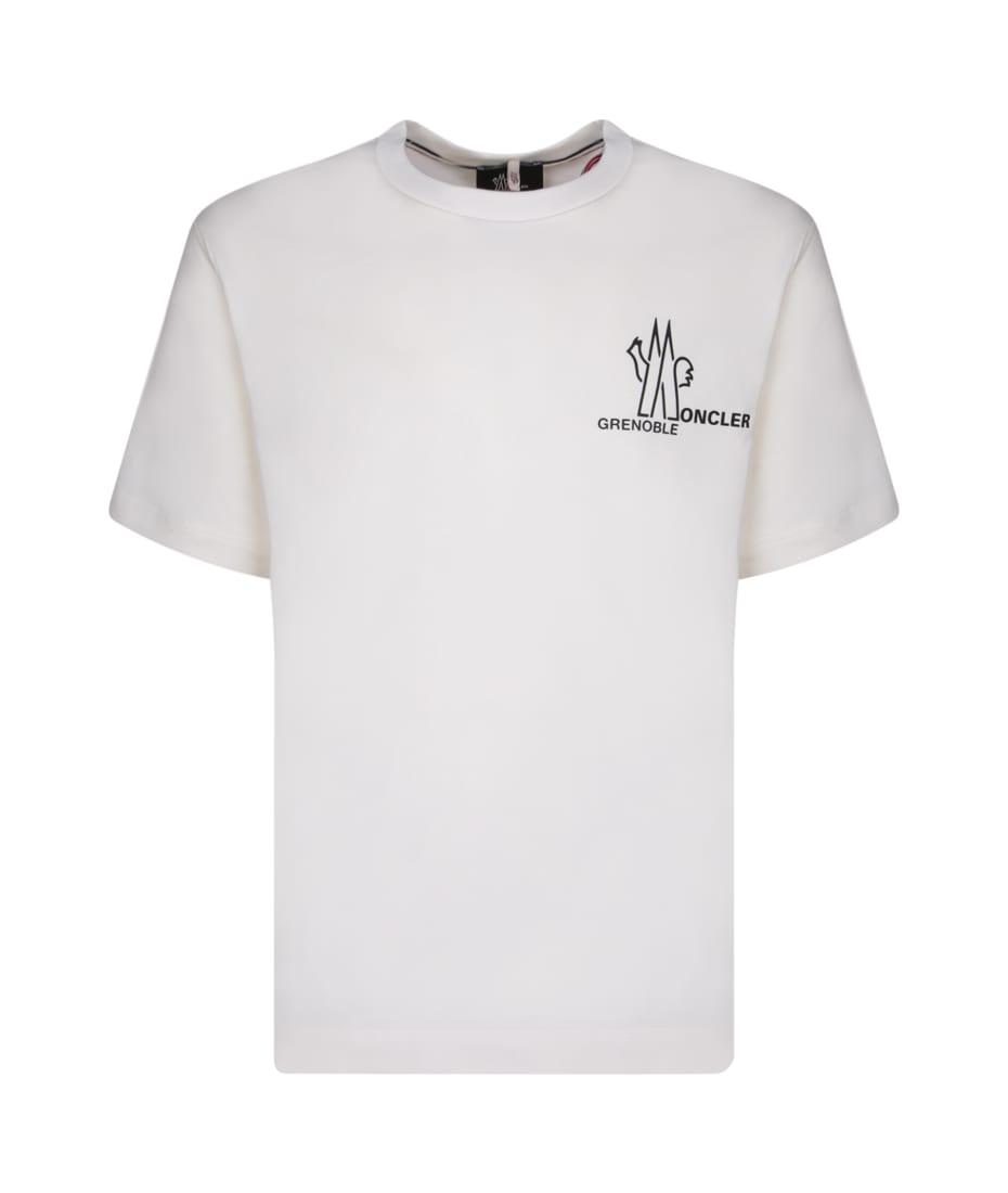 ★【MONCLER GRENOBLE】T-SHIRT LOGATA★ロゴTシャツ Moncler Grenoble logo-print T-shirt | Black | FARFETCH