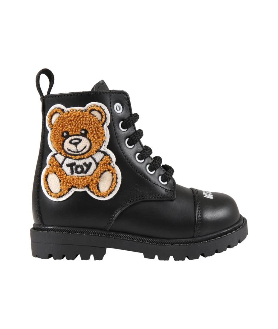 moschino teddy bear boots