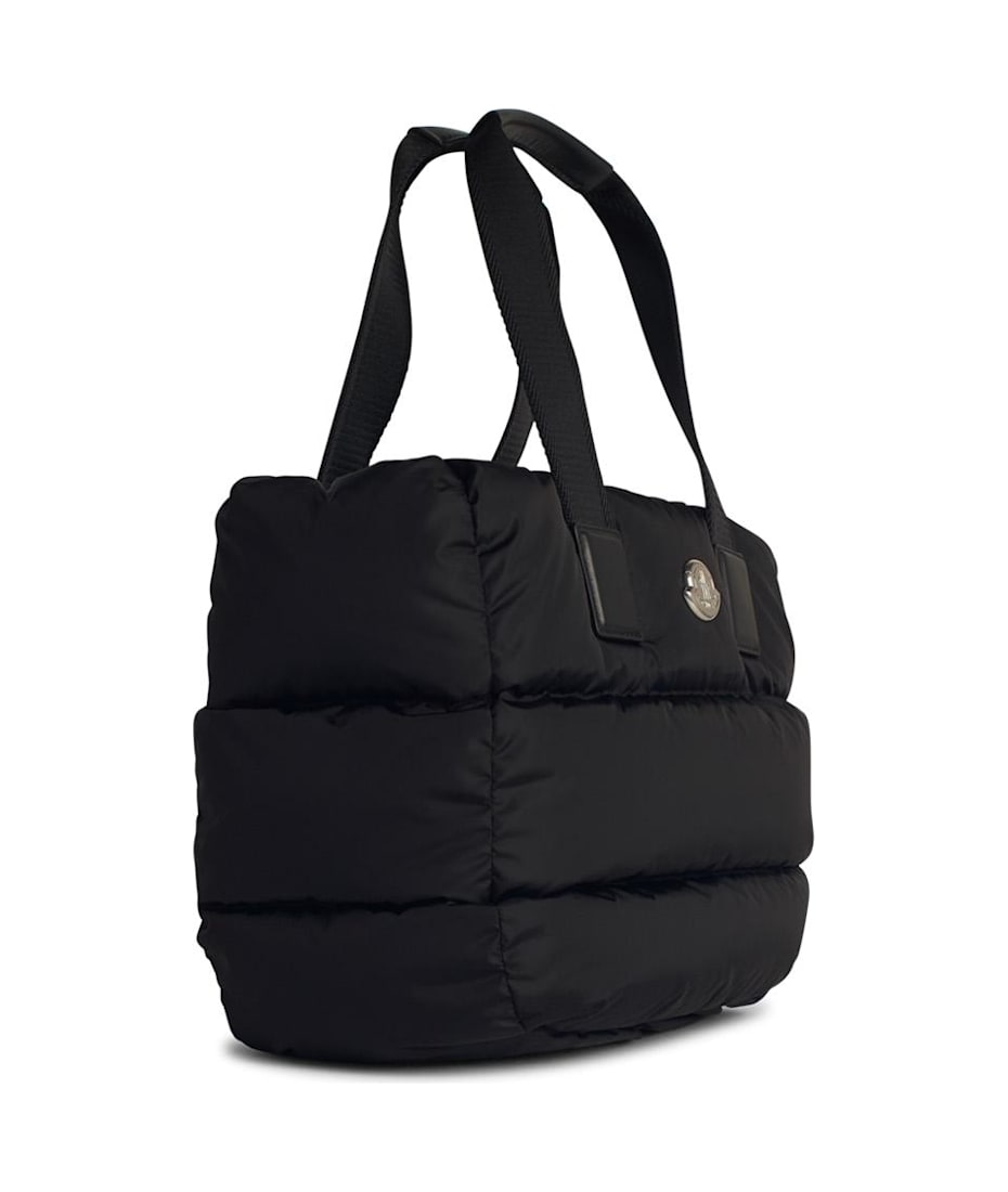 トートバッグ MONCLER CARADOC TOTE BAG Caradoc technical down tote bag in black - Moncler | Mytheresa
