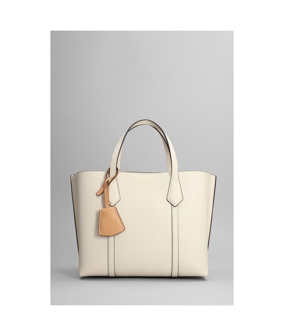 Tory Burch Perry Triple Tote In Beige Leather | italist, ALWAYS LIKE A SALE
