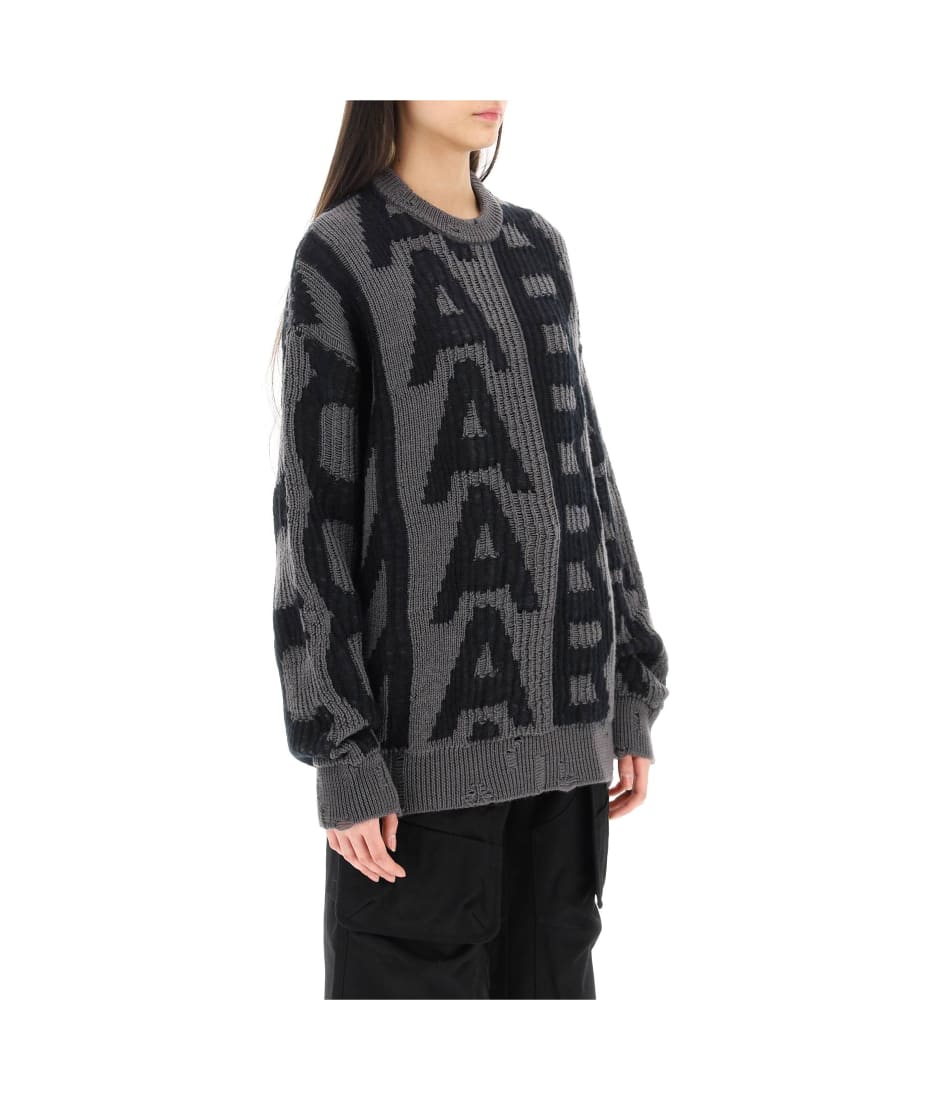 Women's Distressed Monogram Sweater by Marc Jacobs