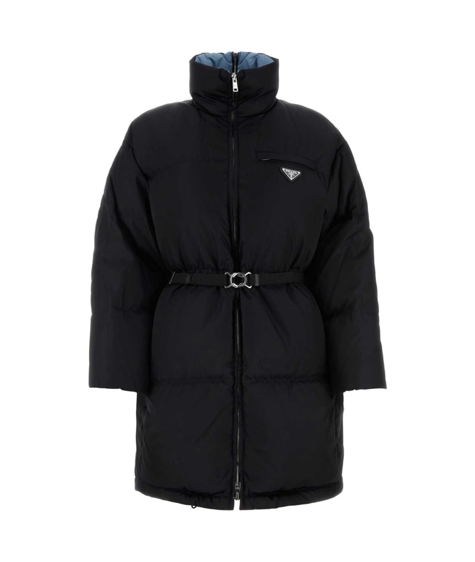 Prada Black Nylon Down Jacket | italist