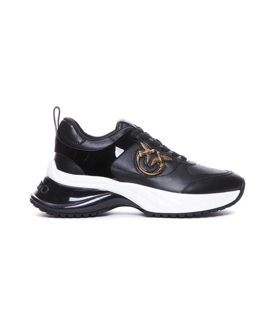スニーカー PINKO Ariel 02 leather sneakers Ariel 02 leather sneakers with lateral love birds logo PINKO