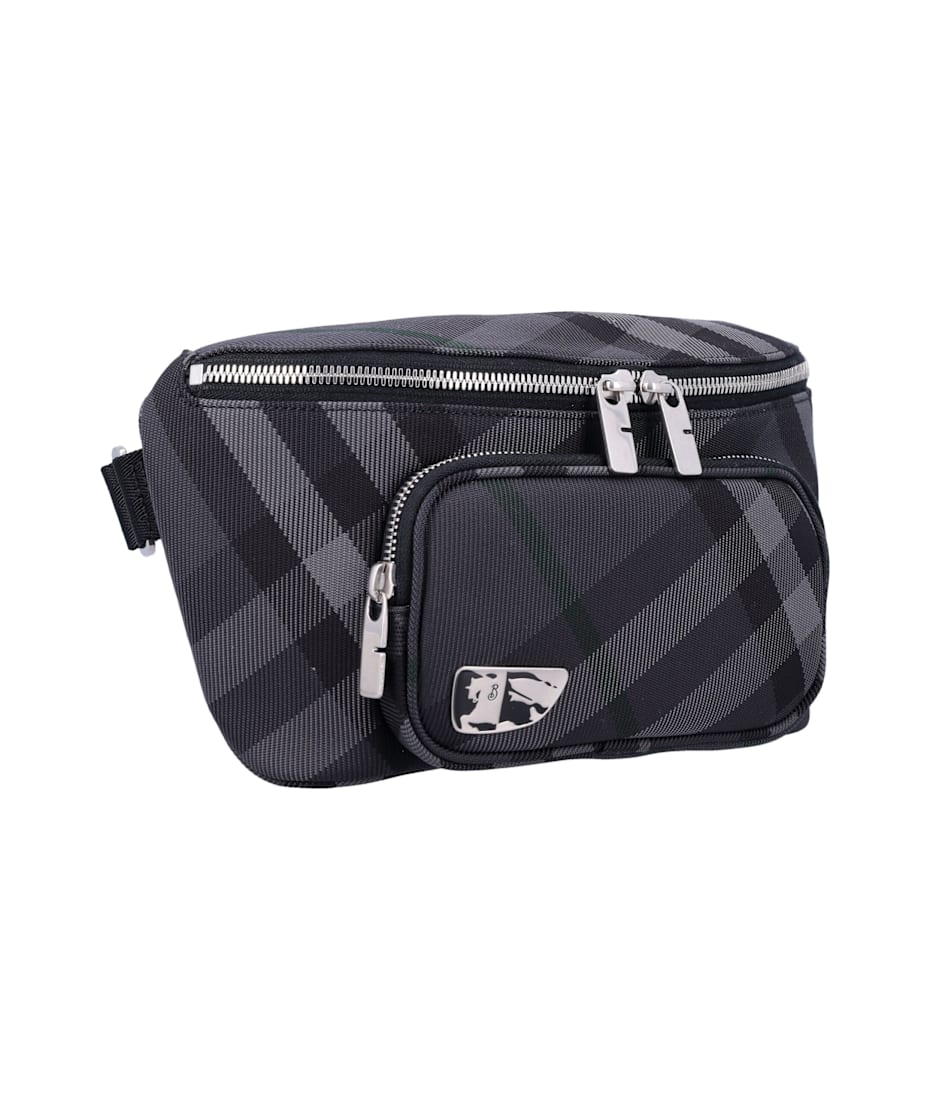 【BURBERRY】GRID BELT BAG Grid Belt Bag in Charcoal - Men | Burberry® Official