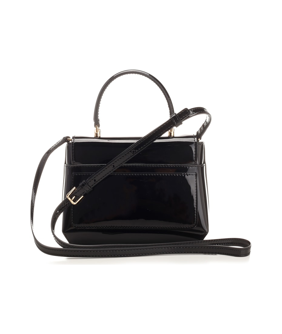 Dolce & Gabbana Patent Leather Crossbody Bag Black