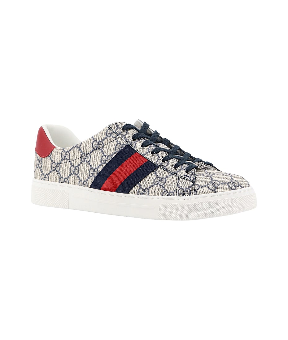 【関税&送料込】Gucci Gg Supreme Fabric Ace Sneakers Gucci Gg Supreme Fabric Ace Sneakers | italist
