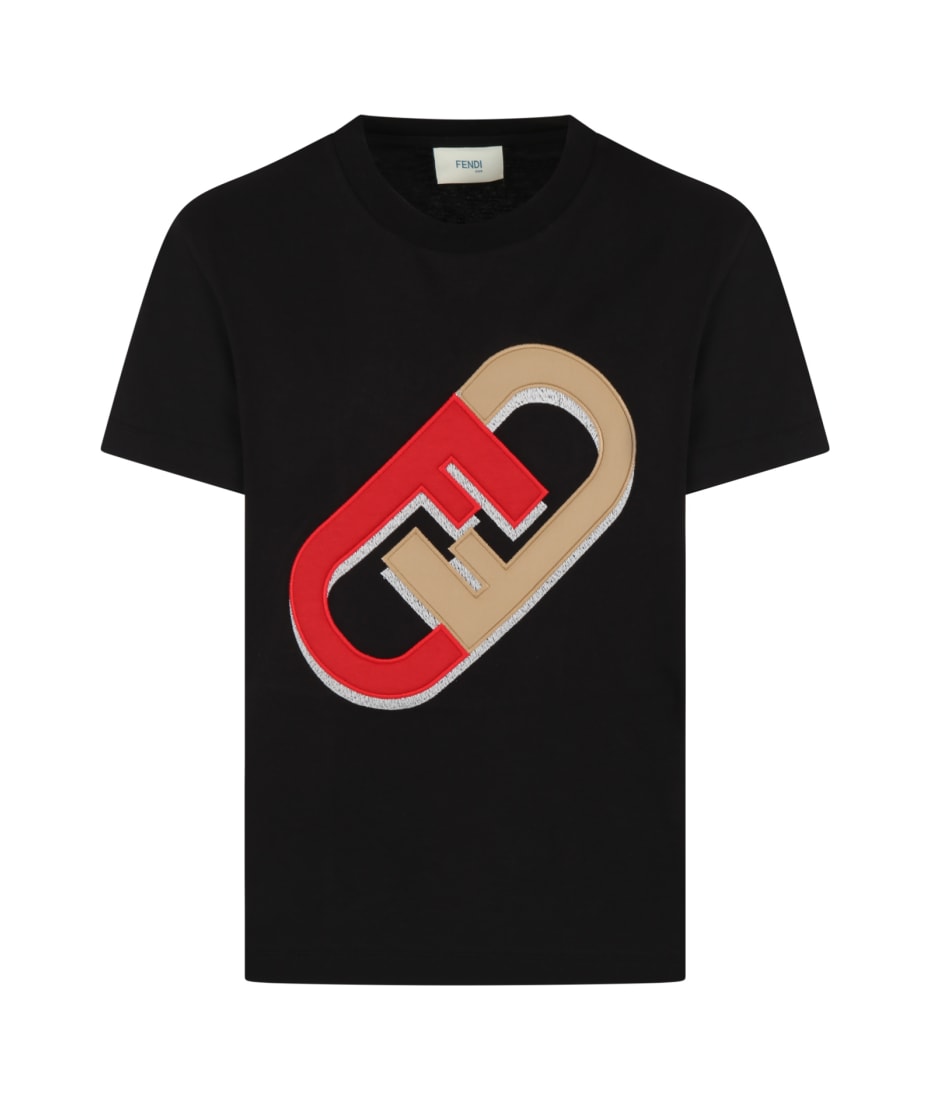 Okinawa Prefecture Fendi Red T Shirt Fendi Men's O'Lock Graphic T