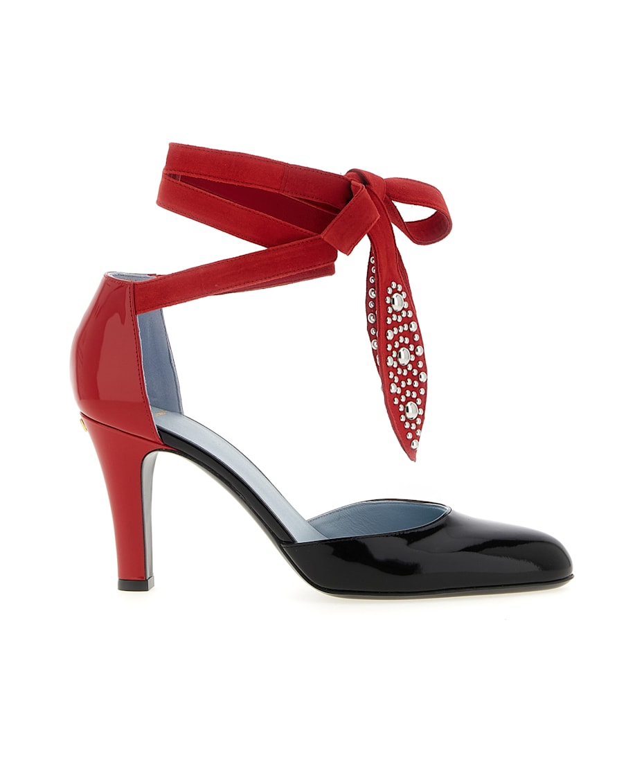 パンプス Valentino Garavani Two-Tone Leather Foliefol Valentino Garavani Two-tone Leather Foliefoliage Pumps