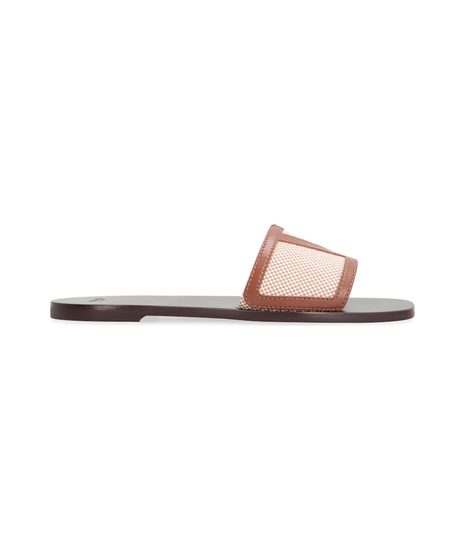 サンダル VALENTINO GARAVANI 'Viva Superstar' slides Multicolor VALENTINO GARAVANI Viva Superstar two-tone raffia slides