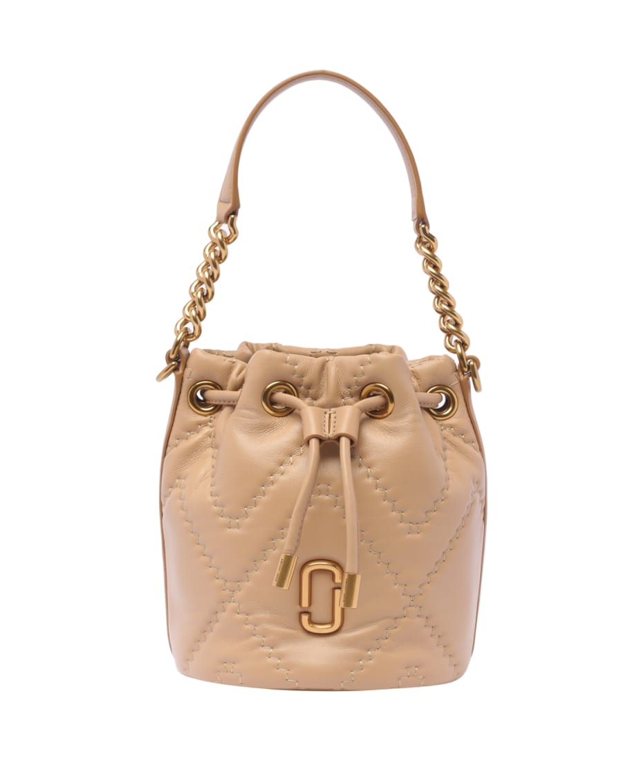Marc Jacobs The Quilted J Marc Bucket Bag camel