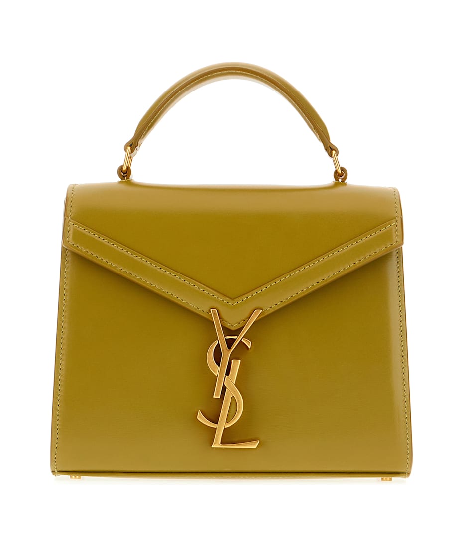 Saint Laurent Olive Green Leather Mini Cassandra Handbag | italist