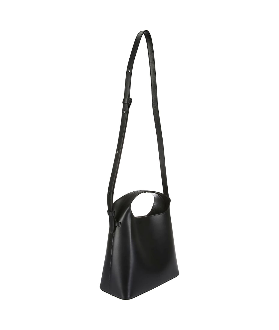 Grey Sac mini leather cross-body bag, Aesther Ekme