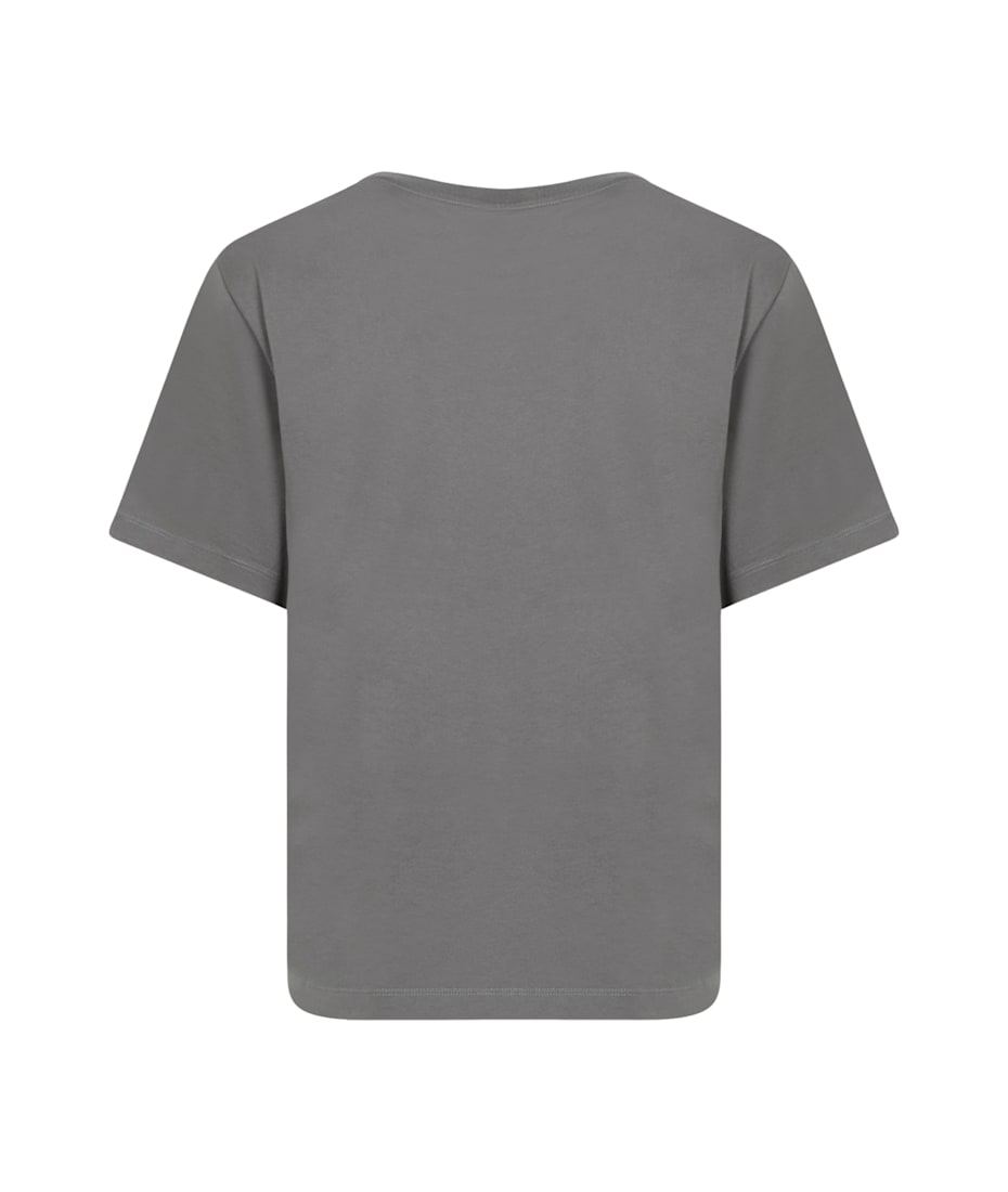 Tシャツ・カットソー MM6 MAISON MARGIELA DARK GREY WOOL TOP MM6 Maison Margiela - Numbers Logo T-Shirt in Dark Grey