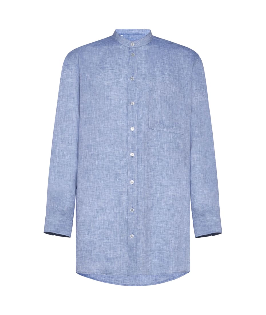 Tシャツ・カットソー Dolce & Gabbana SHIRT WITH MANDARIN COLLAR Dolce & Gabbana Long Sleeve Mandarin Collar Shirt – Bluefly
