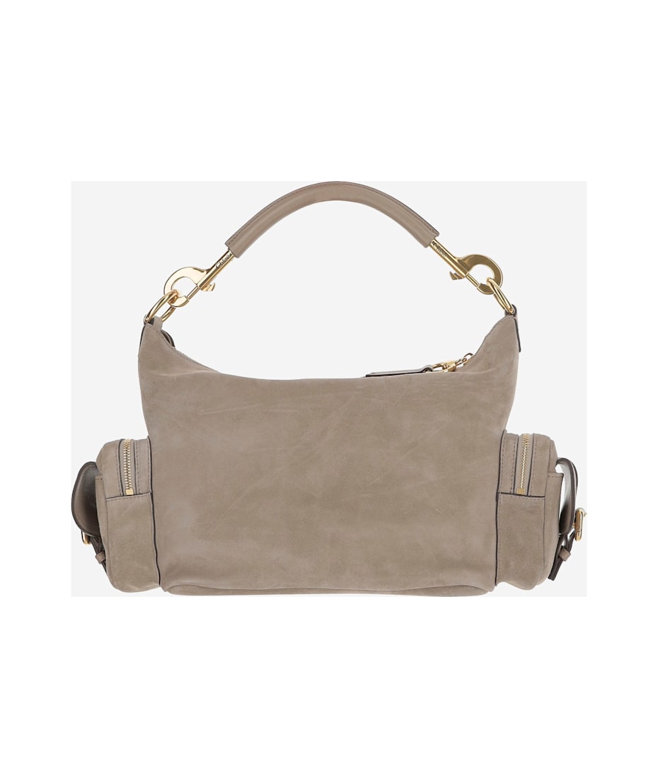［大人気！］Chloe Cameraバッグ CH25US533P3723W Chloé Tan coloured suede leather Camera bag | TheDoubleF