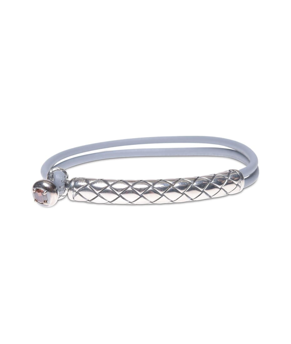SASOM | accessories Bottega Veneta Intrecciato Leather Single Knot Bracelet  Check the latest price now!