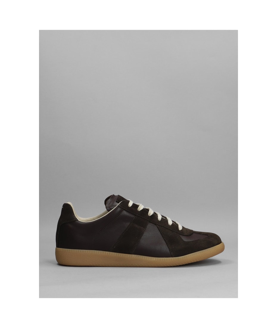 Universel Isolere selvfølgelig Maison Margiela Replica Sneakers In Brown Suede And Leather | italist,  ALWAYS LIKE A SALE