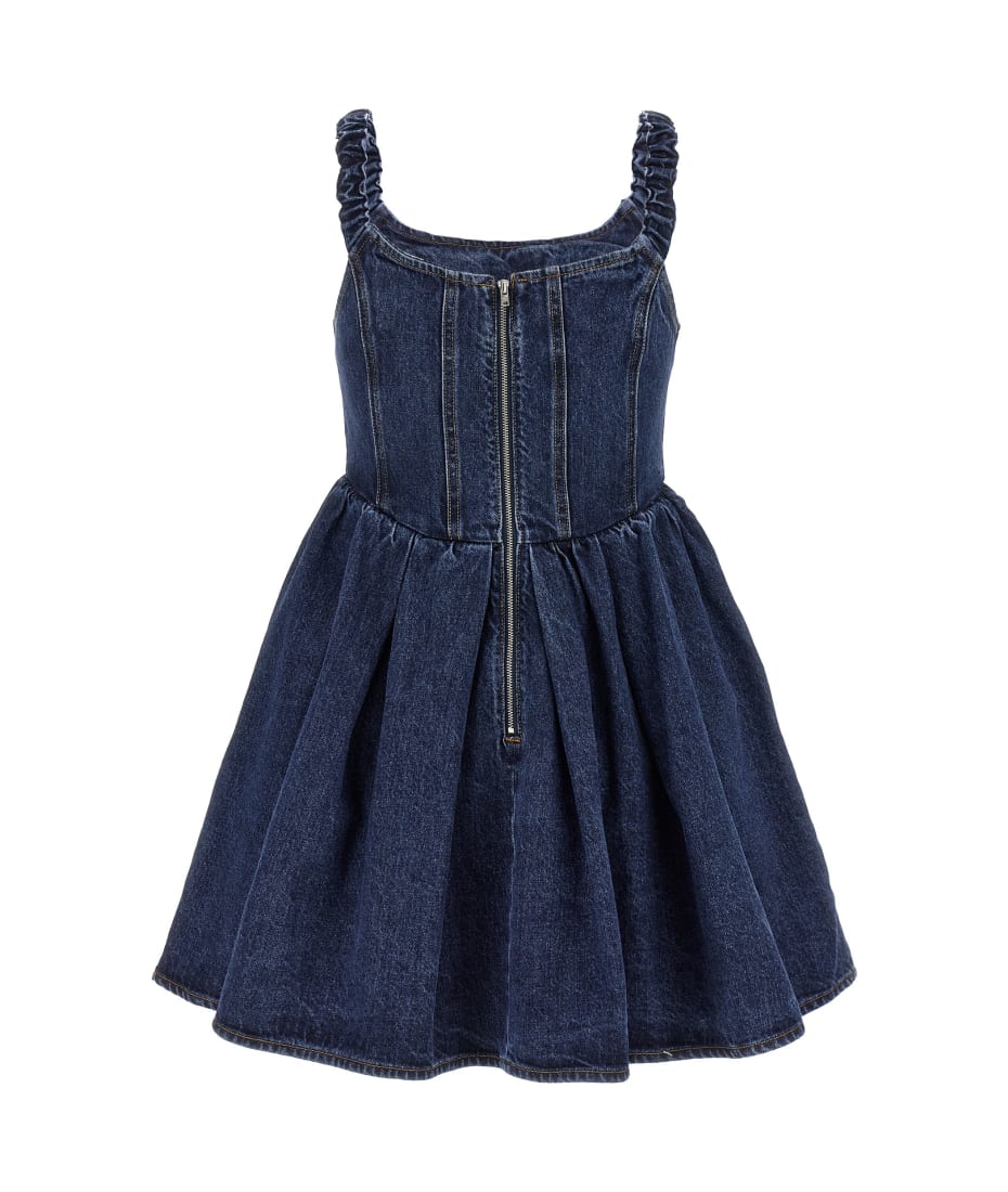 ワンピース SELF-PORTRAIT Woman Dress Blue PF25801SBL BLUE Blue Chiffon Cape Midi Dress – self-portrait-US