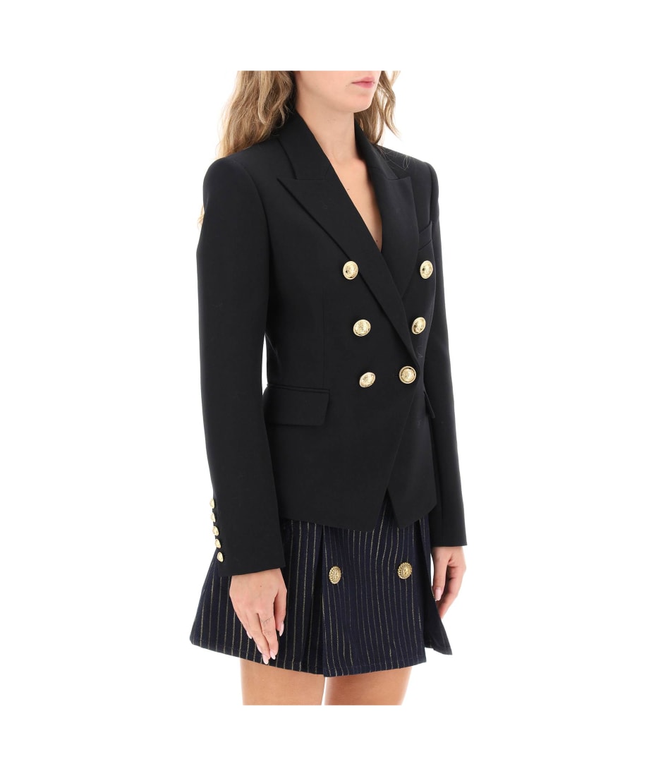 【送料&関税込】Balmain Grain De Poudre Double-breasted Jack Balmain Grain De Poudre Double-breasted Jacket | italist