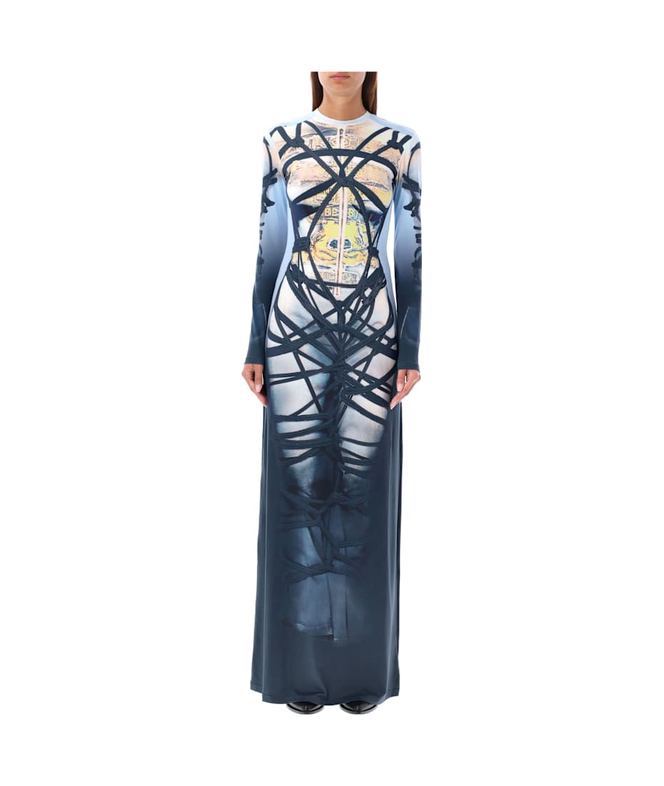 Y/Project Bondage Print Long Dress | italist