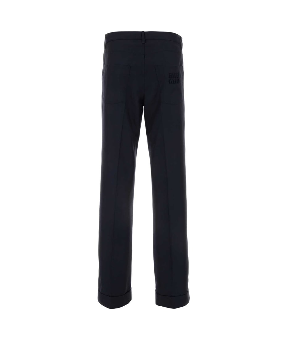パンツ Miu Miu Midnight Blue Batavia Pant 5de457860e4cefb528da691682a52f
