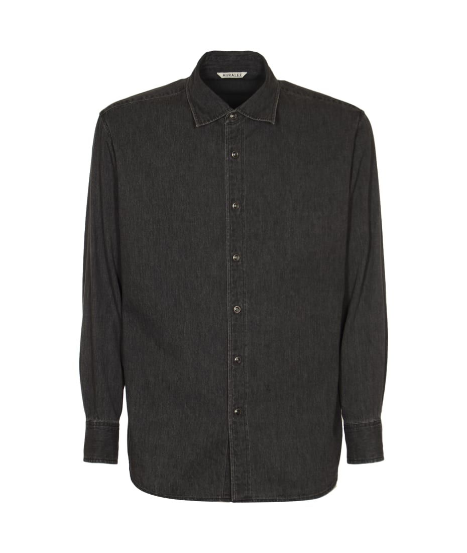 Auralee Selvedge Super Light Denim Shirt | italist