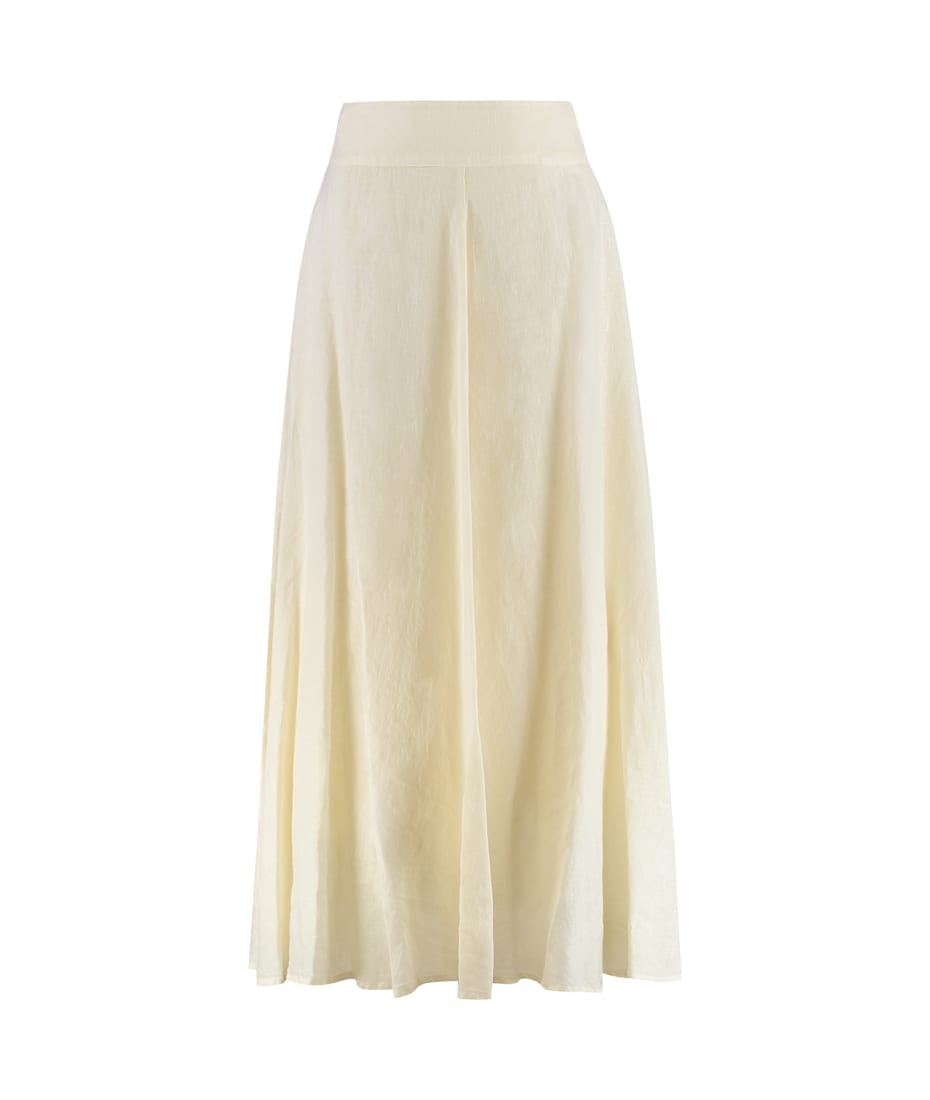 スカート 120% LINO Woman Skirt White 32ALIW59AF000B31732ALIW 000050 120% LINO: Skirt woman - White | 120% Lino skirt