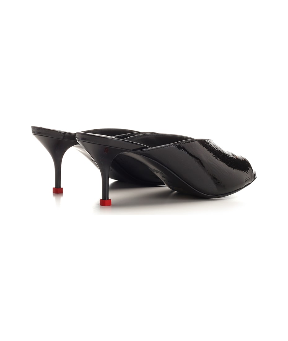 【送料&関税込】Alexander McQueen Lacquered Leather Mules Alexander McQueen Lacquered Leather Mules | italist, ALWAYS