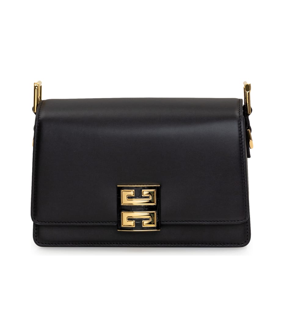 Givenchy 4g Crossbody Medium Bag In Black Box Leather Givenchy 4g Crossbody Medium Bag In Black Box Leather