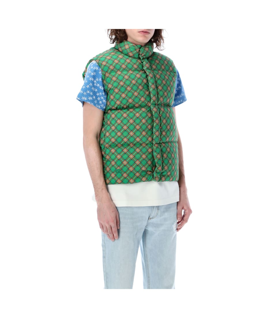 Padded And Quilted Down Vest