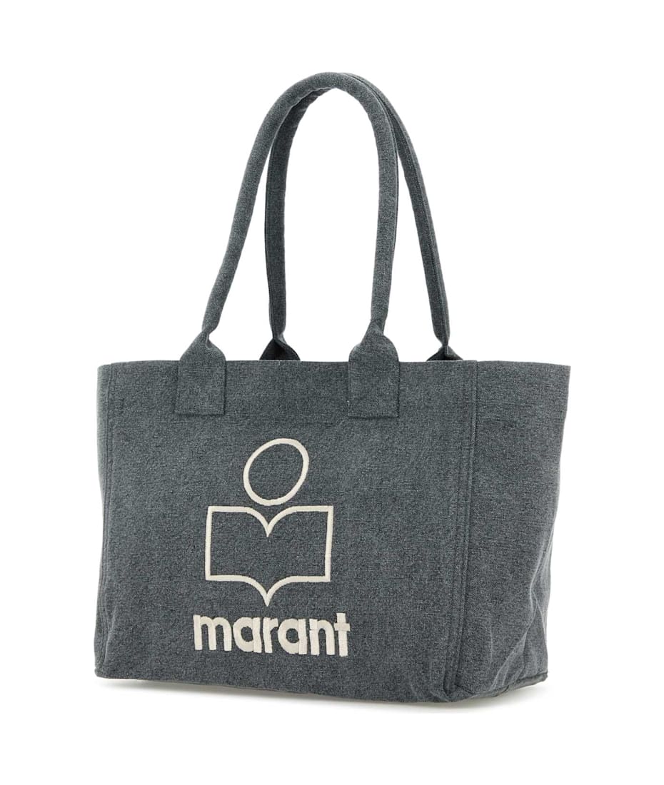 【送料&関税込】Isabel Marant Slate Cotton Yenky Zipped Shop Yenky Zipped bag Woman gray | ISABEL MARANT Official online