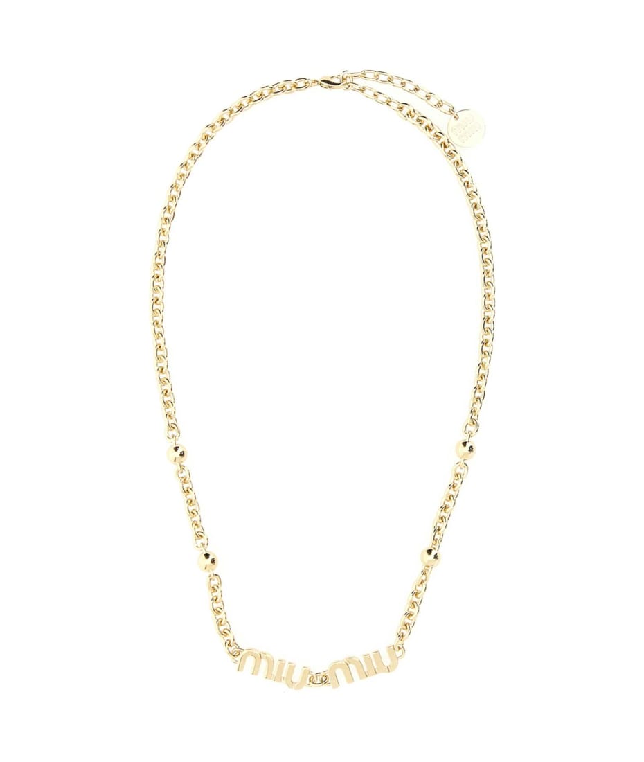 ネックレス・ペンダント MIU MIU Gold l Necklace Miu Miu Metal pendant necklace for Women - Gold in UAE