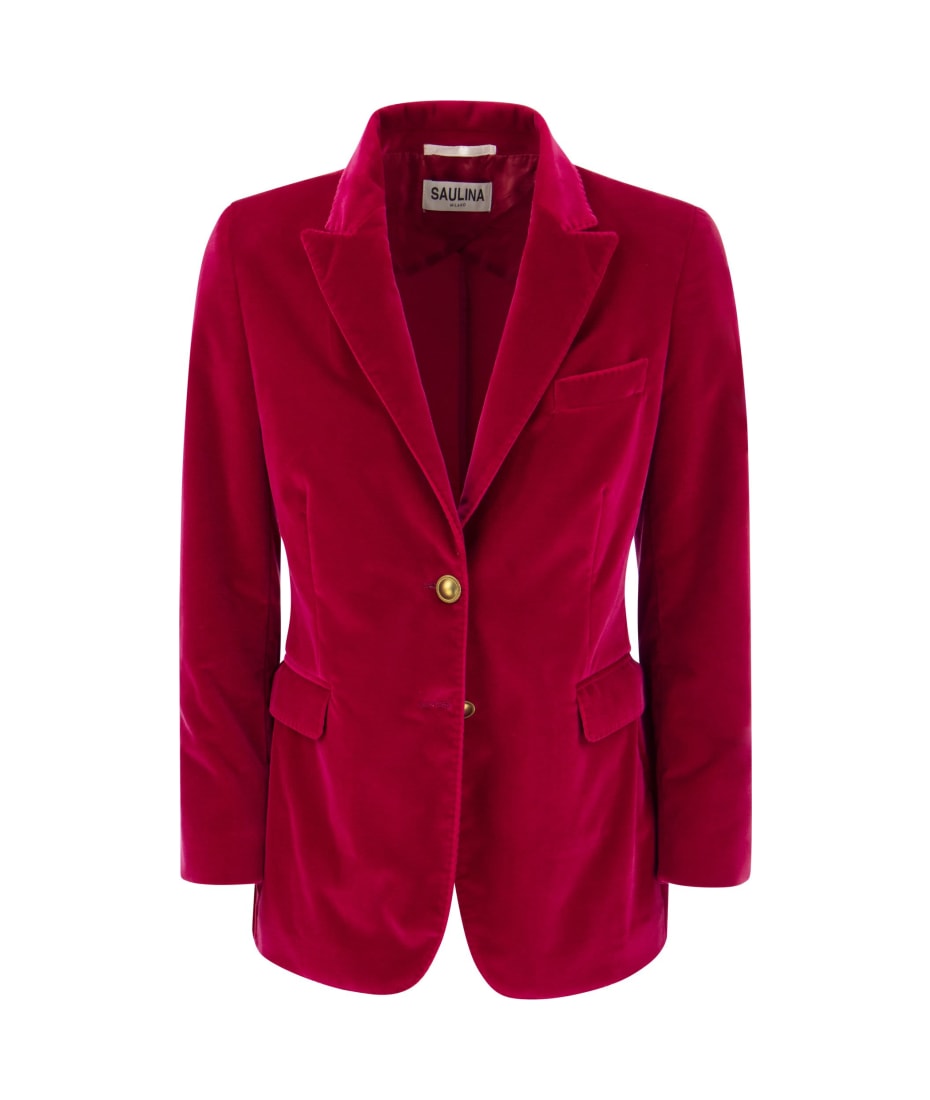 ジャケット SAULINA ANGELICA - Milano Stitch Two-Button Blazer Saulina Milano Angelica - Two-button Velvet Blazer | italist