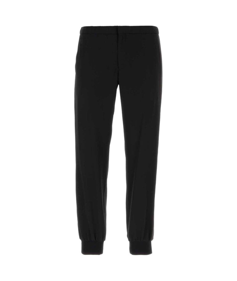 Prada Logo Plaque Straight-leg Pants | italist Prada Logo Plaque Straight-leg Pants | italist