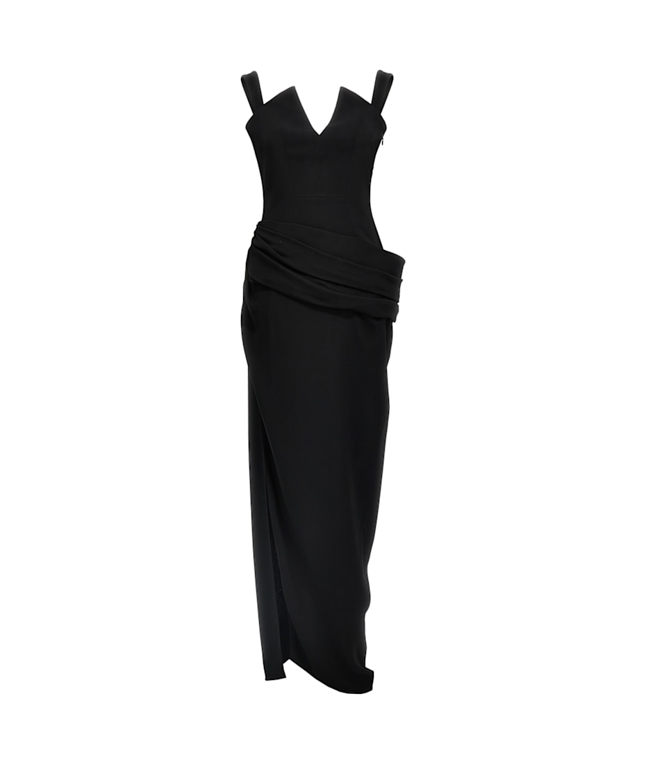 【関税込み】givenchy Draped dress Givenchy Draped Dress in Satin with Lavalliere | Saks Fifth