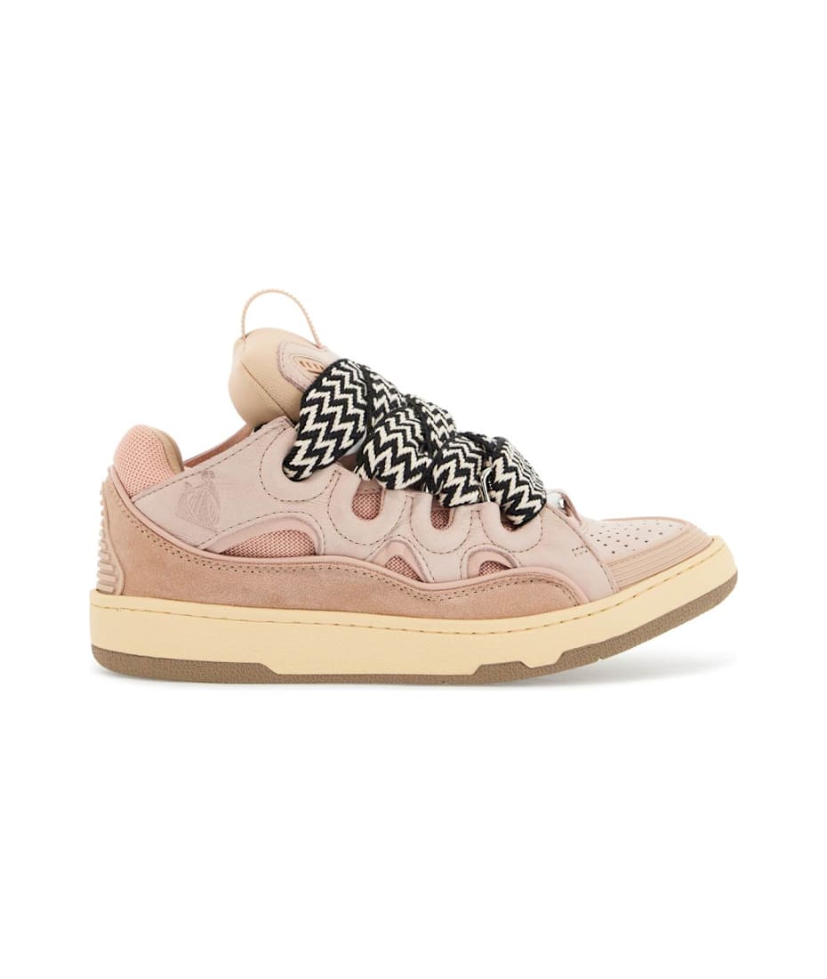 スニーカー LANVIN Women Sneakers SKDK12DRA251 Pink Leather Curb Sneakers | Lanvin