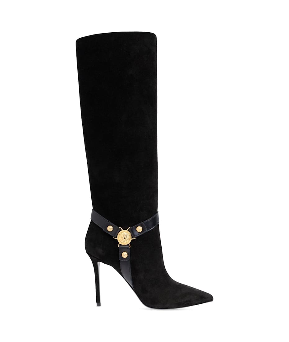 Balmain Eva Knee high Heeled Boots italist