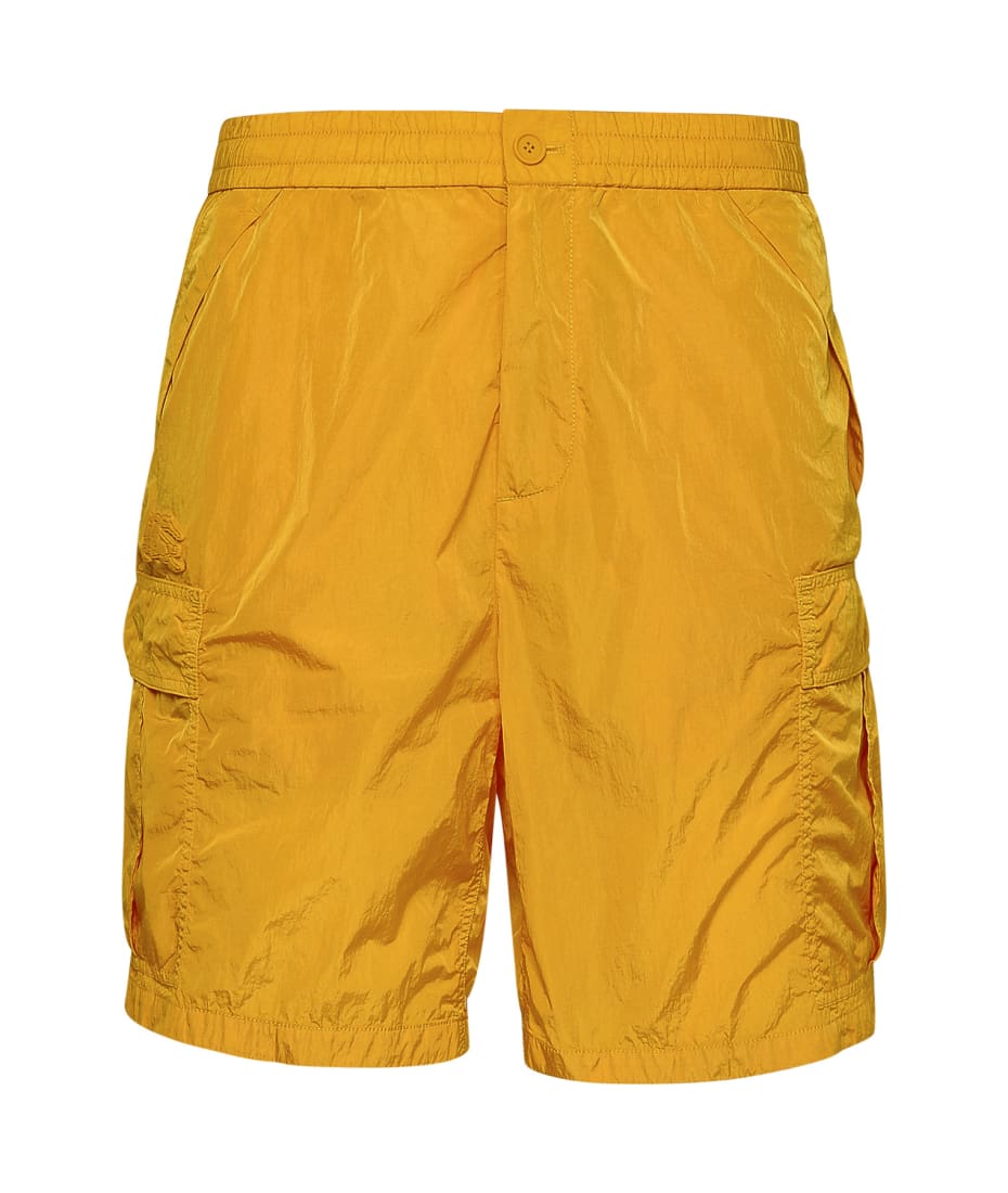 Burberry Yellow Nylon Swimming Shorts | italist