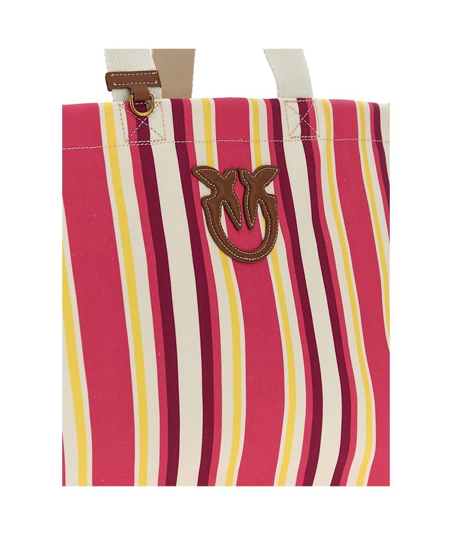 Pinko Maxi Stripes Shopping Bag | italist