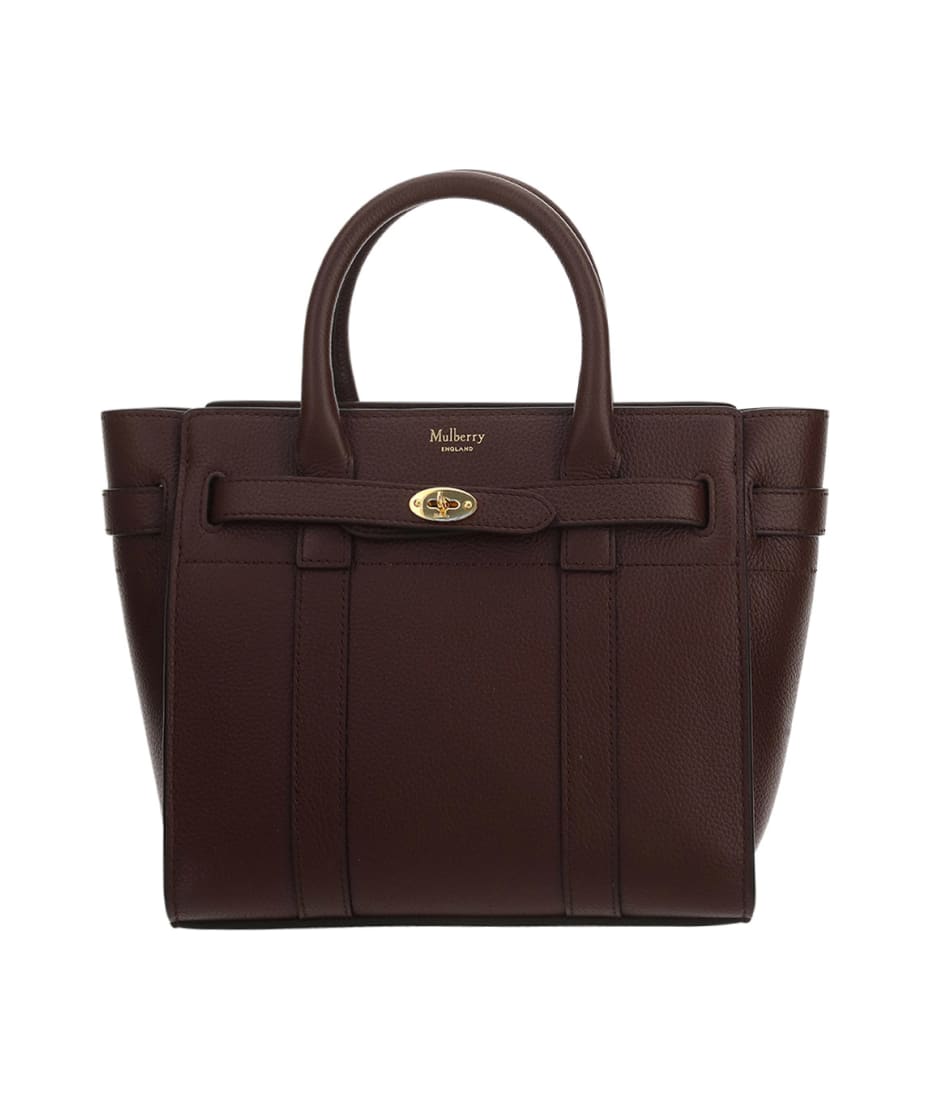 【MULBERRY】BAYSWATER MINI BAG Mulberry | Mini Zipped Bayswater | Black Small Classic Grain