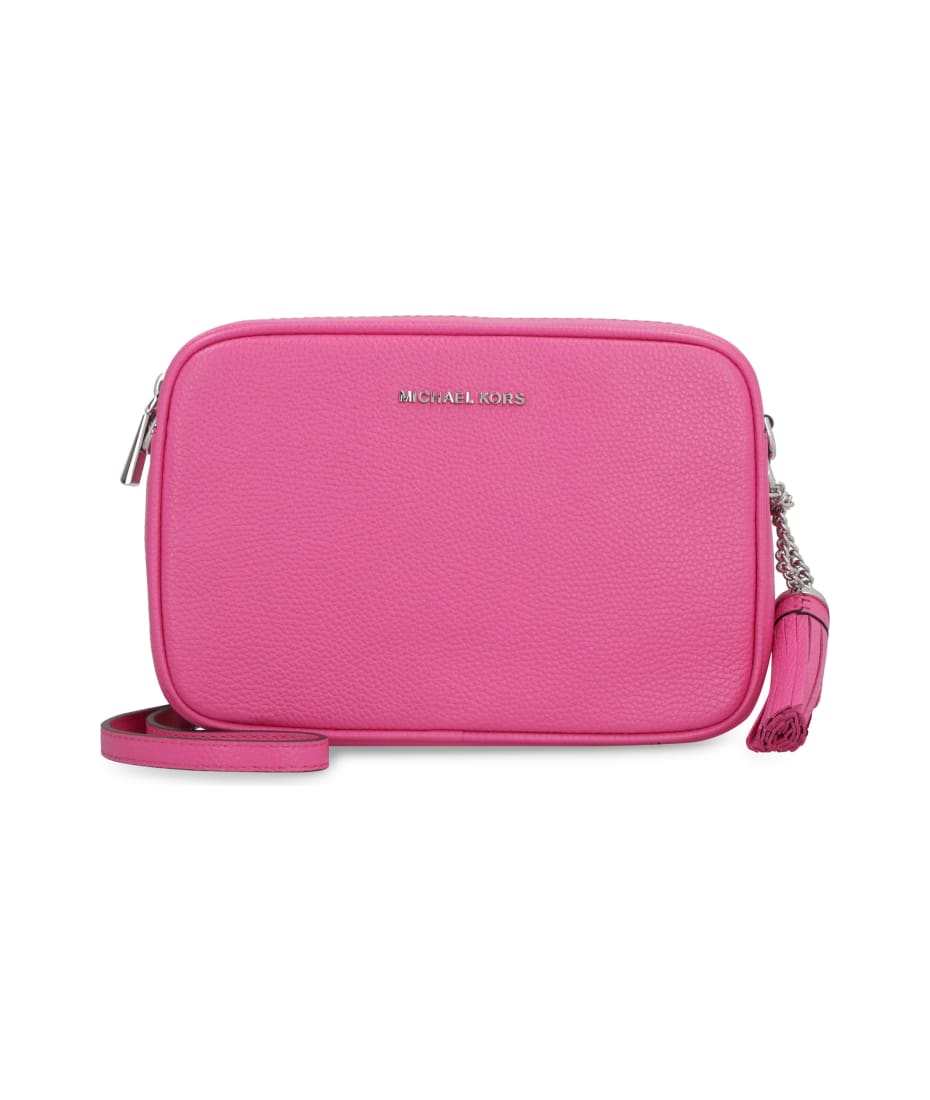 Michael Kors Ginny Pink Leather Camera Bag