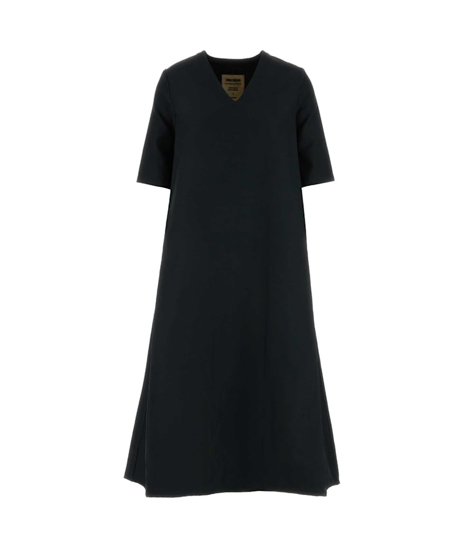 ワンピース UMA WANG SS25 Slate polyester Apostle dress (UP5041 UW900) Uma Wang Slate Polyester Apostle Dress | italist