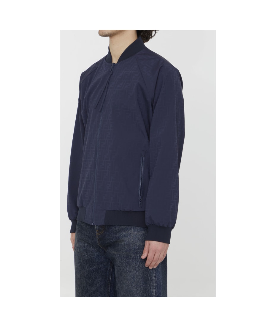 FENDI: reversible nylon jacket - Grey