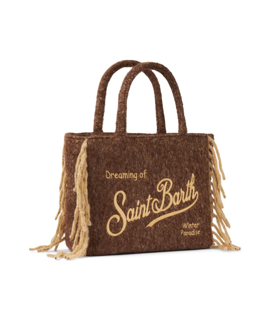 Mc2 Saint Barth Vanity Jute Beach Bag in Purple