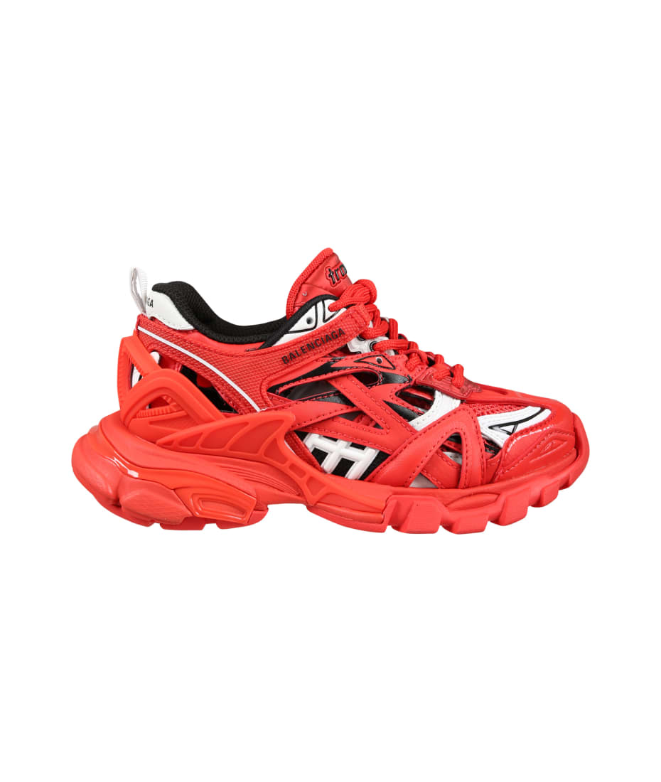 BALENCIAGA Race Runner LowTop Sneakers Red  Final Sale