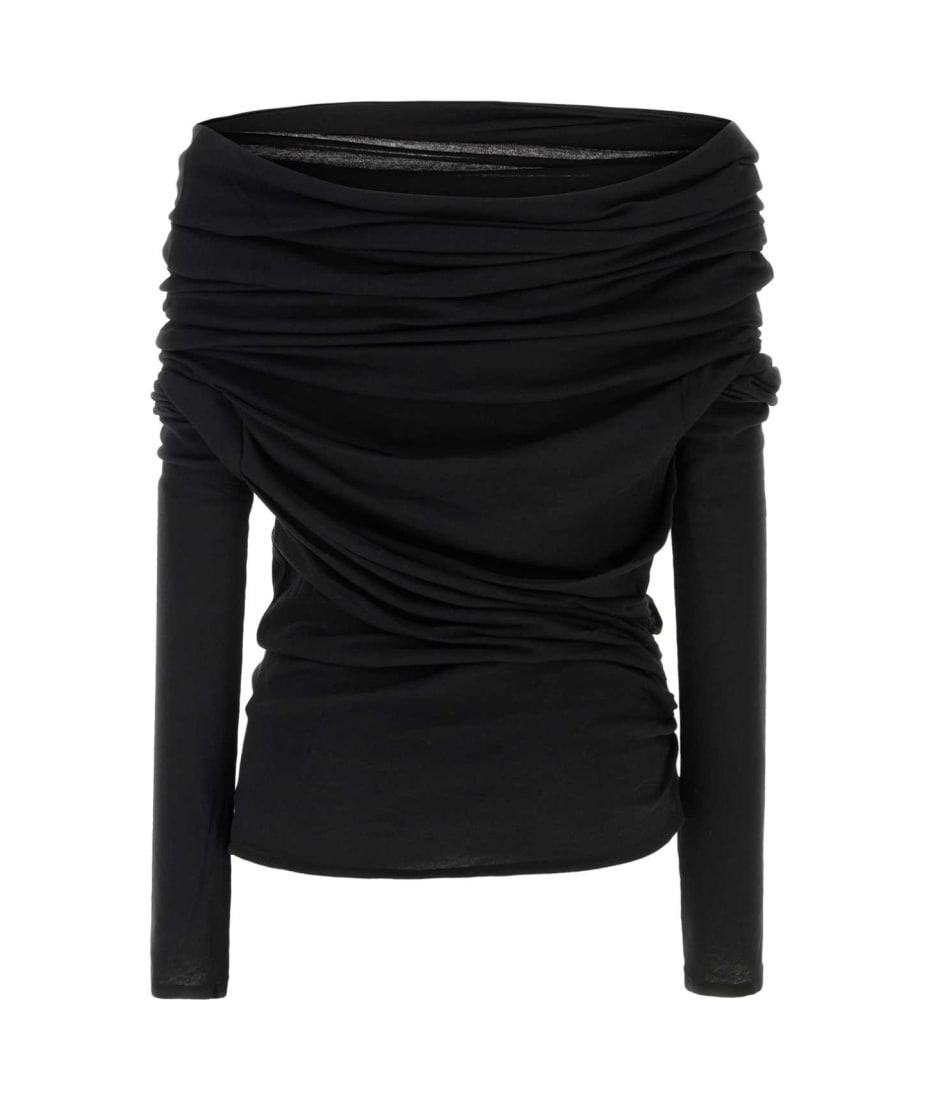 Entire Studios Black Stretch Cotton Bound Top | italist, ALWAYS