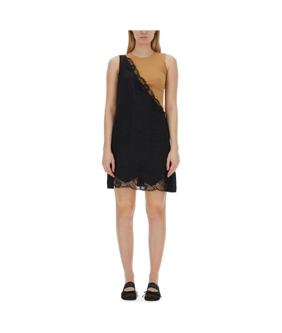 MM6 Maison Margiela One Shoulder Lace Trim Dress | italist, ALWAYS LIKE A SALE MM6 Maison Margiela One Shoulder Lace Trim Dress | italist, ALWAYS LIKE A SALE