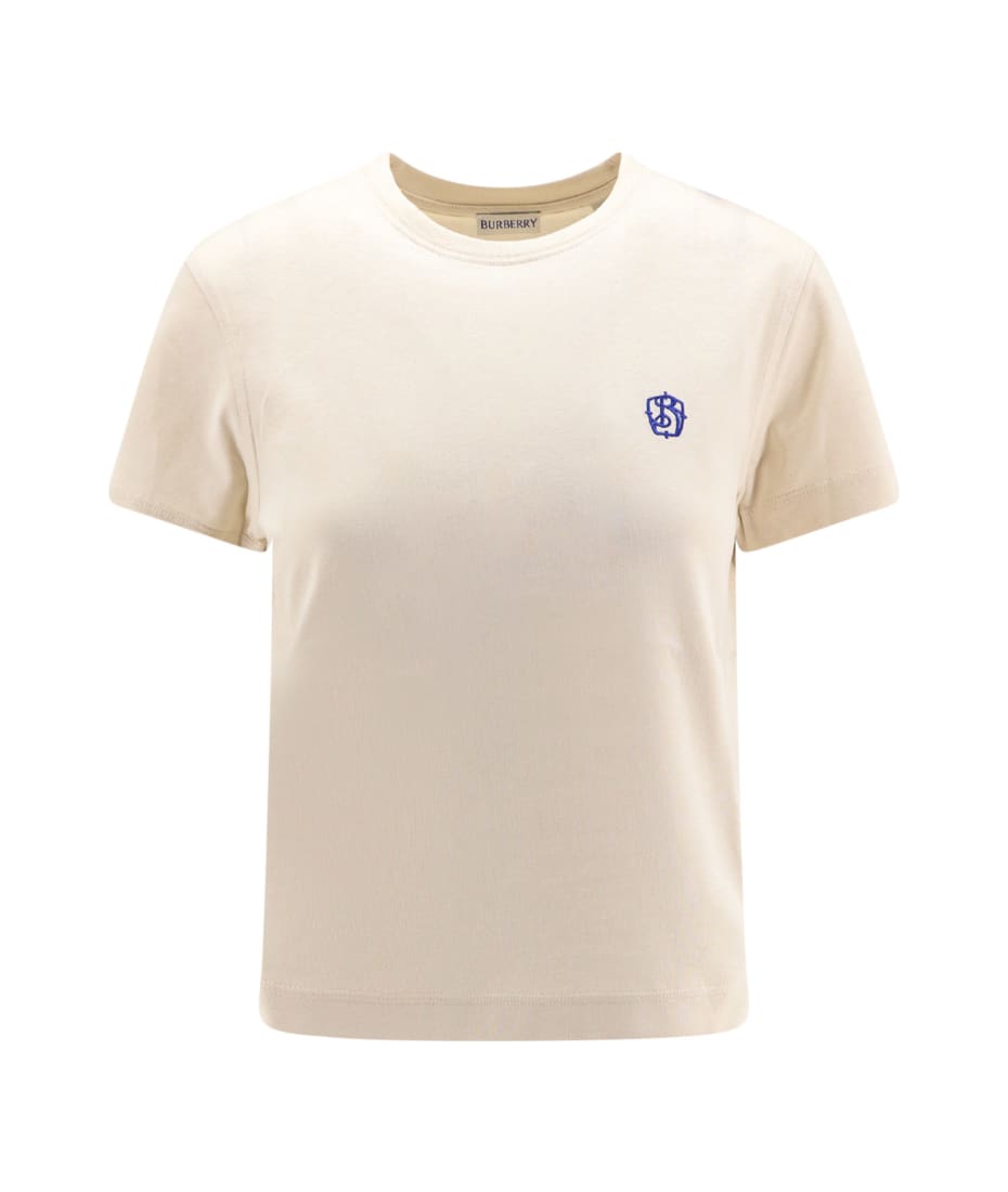 BURBERRY Sand Cotton Tシャツ Burberry Sand Cotton T-shirt | italist