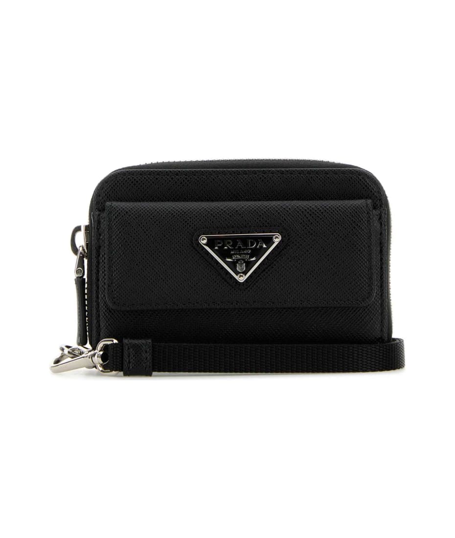 【関税込み・即発】Prada Black Leather Wallet Prada Black Leather Wallet | italist