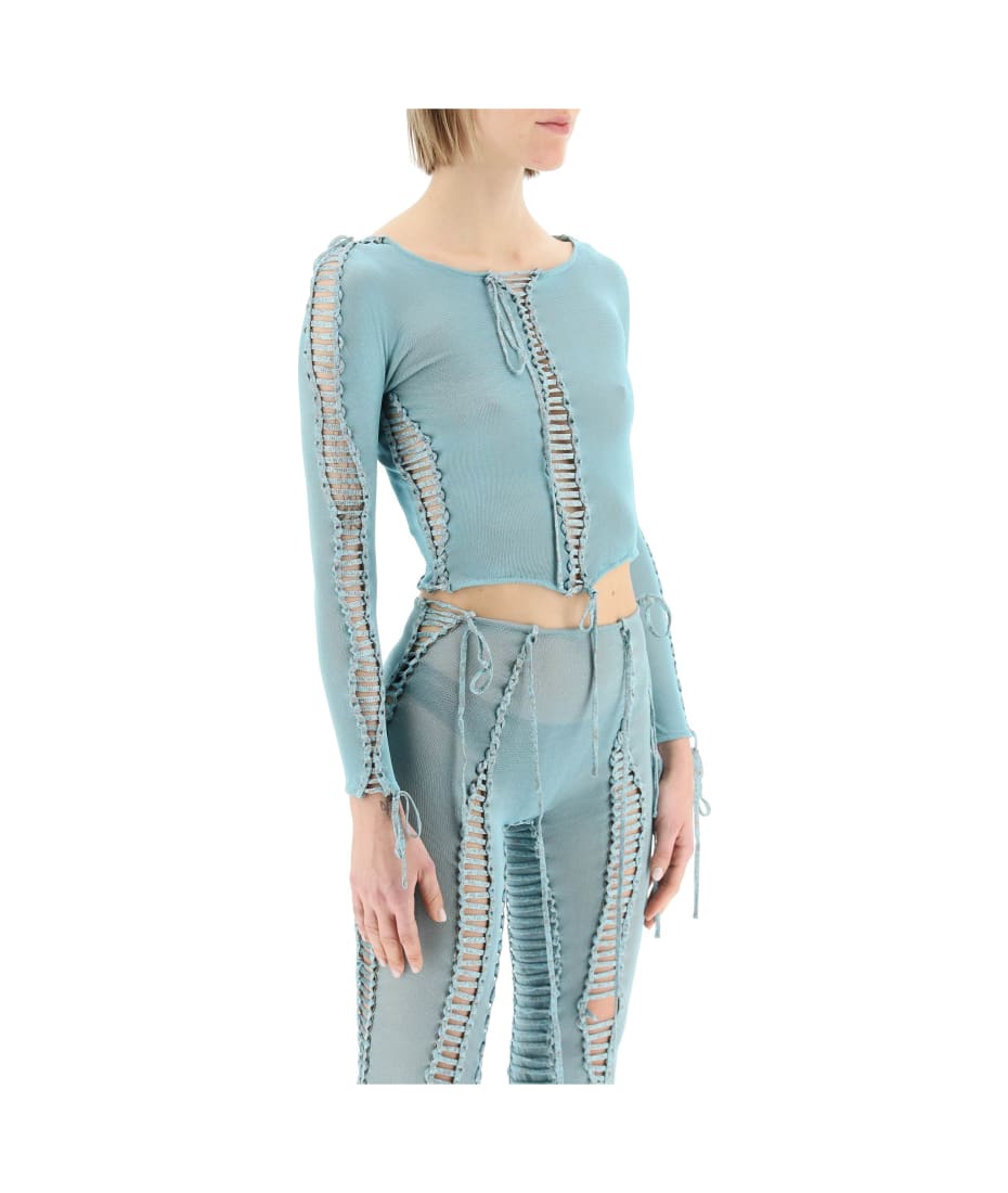 Isa Boulder Eye-hole Knit Top | italist